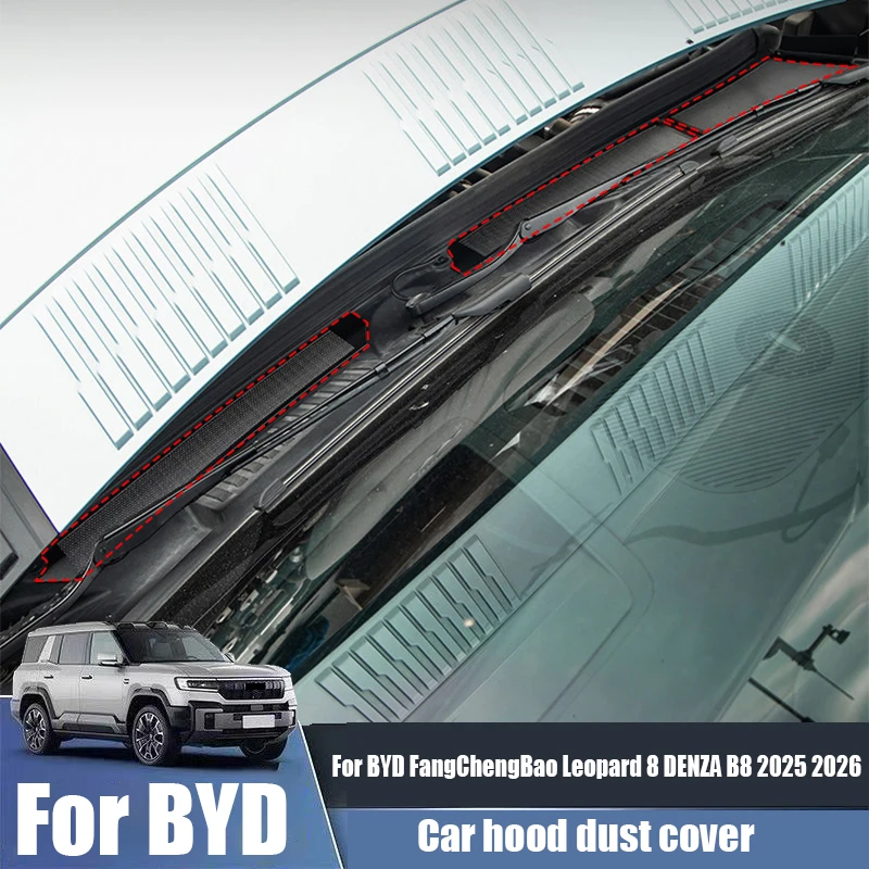 

Защитный фильтр капота для BYD FangChengBao Leopard 8 DENZA B8 2025 2026, защита от насекомых, крышка для моторного отсека, предотвращающая засорение