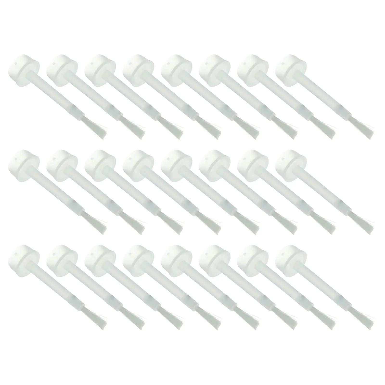 200 قطعة مسمار أداة فنية طويلة فرشاة مستديرة رئيس استبدال شعيرات لينة غير ثقب لمسمار النفط البولندية هلام الدقة