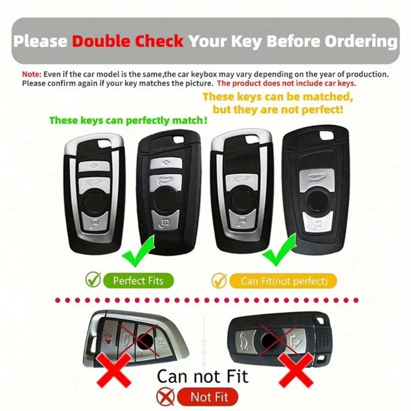 1 pcs Fashion TPU Car Smart Key Case Cover, Fit for BMW 1 3 4 5 6 7 Series X1 X3 X4 M5 M6 GT3 GT5, Keyless Auto Accessories