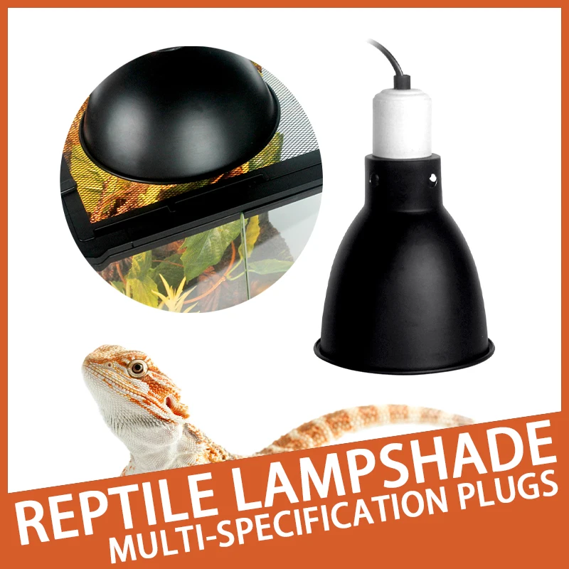 

Reptile 5.5 inch High Depth Dome Lamp Cover Reptile Lamp Cap Optical Reflector Suitable For Snake Lizard Gecko Breeding Box