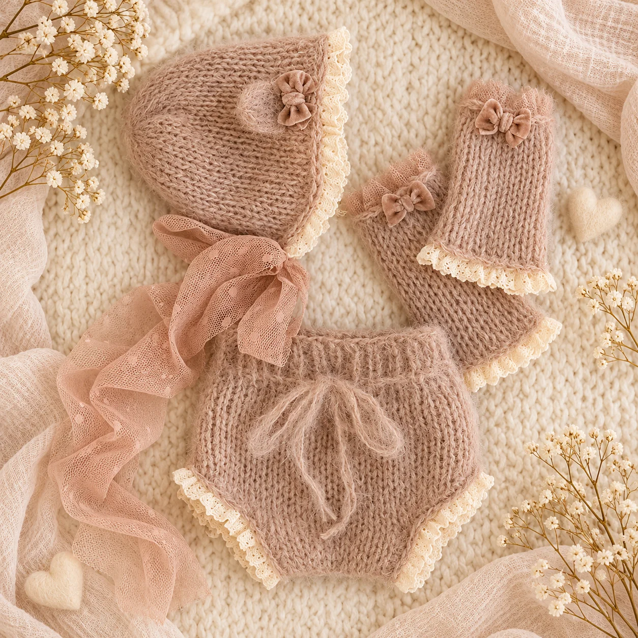 Newborn Photography Props Knit - Infant Photography Props Outfit review and price