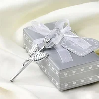 6 Colors Crystal Glass Rose Flower Figurines Craft Valentine's Day Favors X'mas Lovers' Gift Souvenir Home Wedding Decoration 2