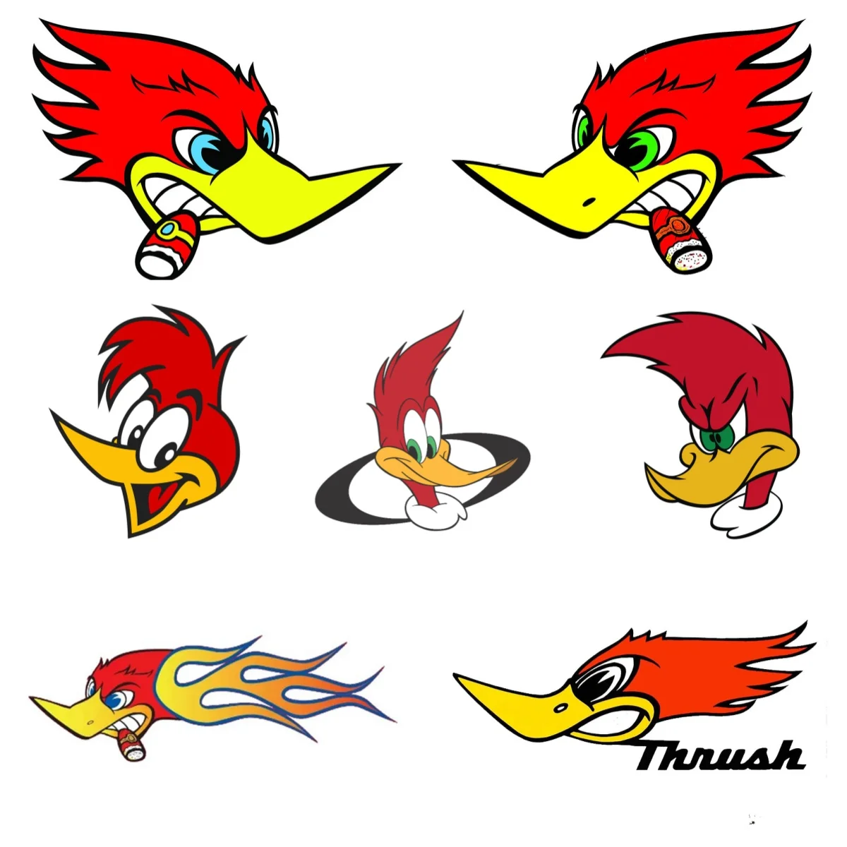 

Funny Woodpecker Sign Car Sticker Motorcycle Waterproof Decal Laptop Campervan Decals Vinyl Car Sticker Decal