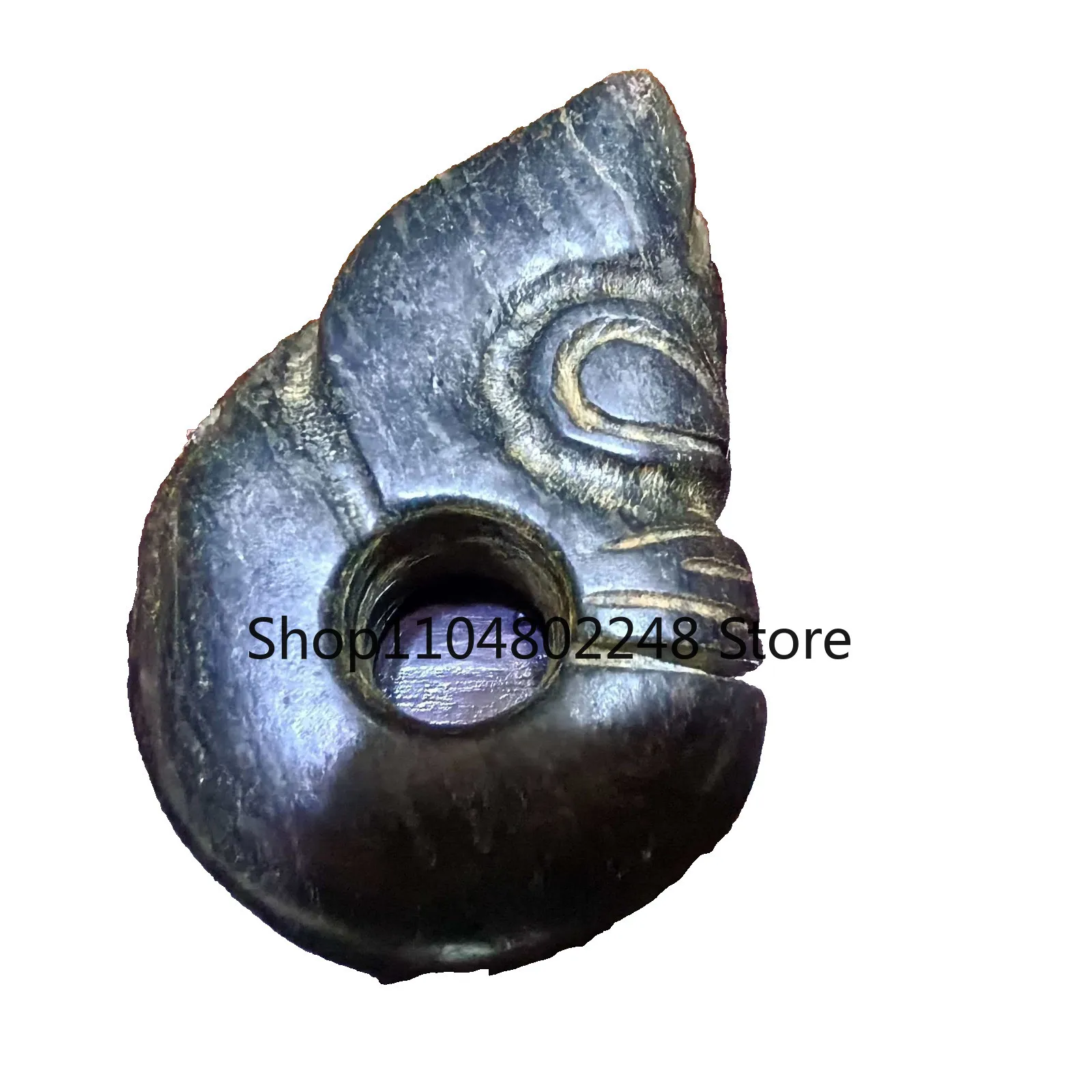 An unusual Pig-Dragon Statue Pendant meteorite carving of Hongshan culture