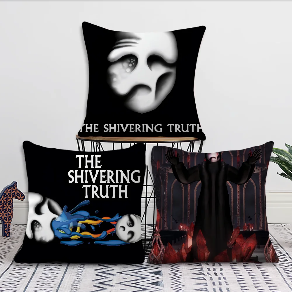 Cartoon The S-Shivering T-Truth Comfortable soft Pillow Case for Sofa Living Room Home office Decor and Protective Covers