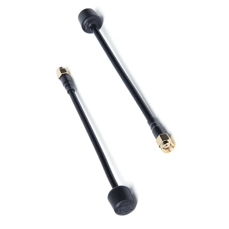AS96-2PCS 5.8Ghz 3Dbi 5000-6000Mhz 150Mm RHCP RP-SMA / SMA FPV Antenna For RC FPV Drone Part