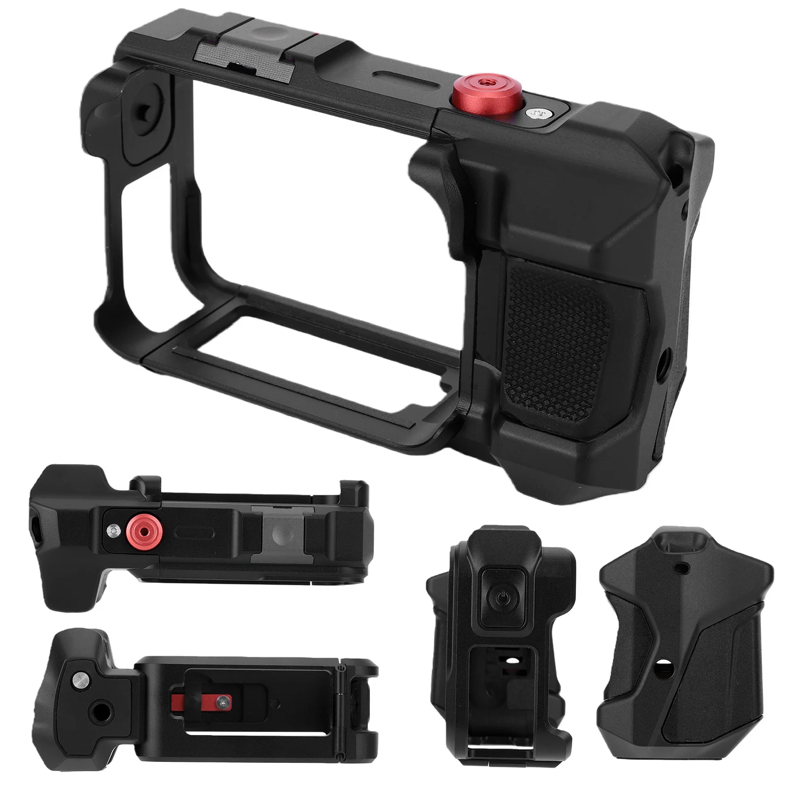 Handle Grip Kit for -AcePro2 Aluminum Frame with Cold Shoe Mounts with 1/4 Threaded Hole for Video Light Microphone