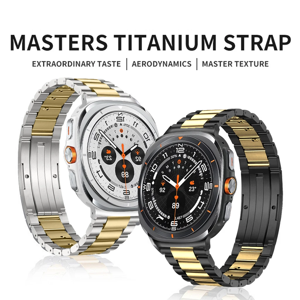 Pop Titanium Strap For Samsung Galaxy Watch 8 40mm 44mm 8Classic 46mm Band Bracelet For Galaxy Watch Ultra 47mm 2025 Quick Wrist