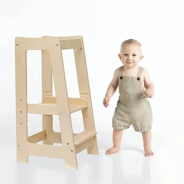 Top Quality Wooden Learning Tower Learning Tower Activity Board Kids Child Stool Helper Step Stool