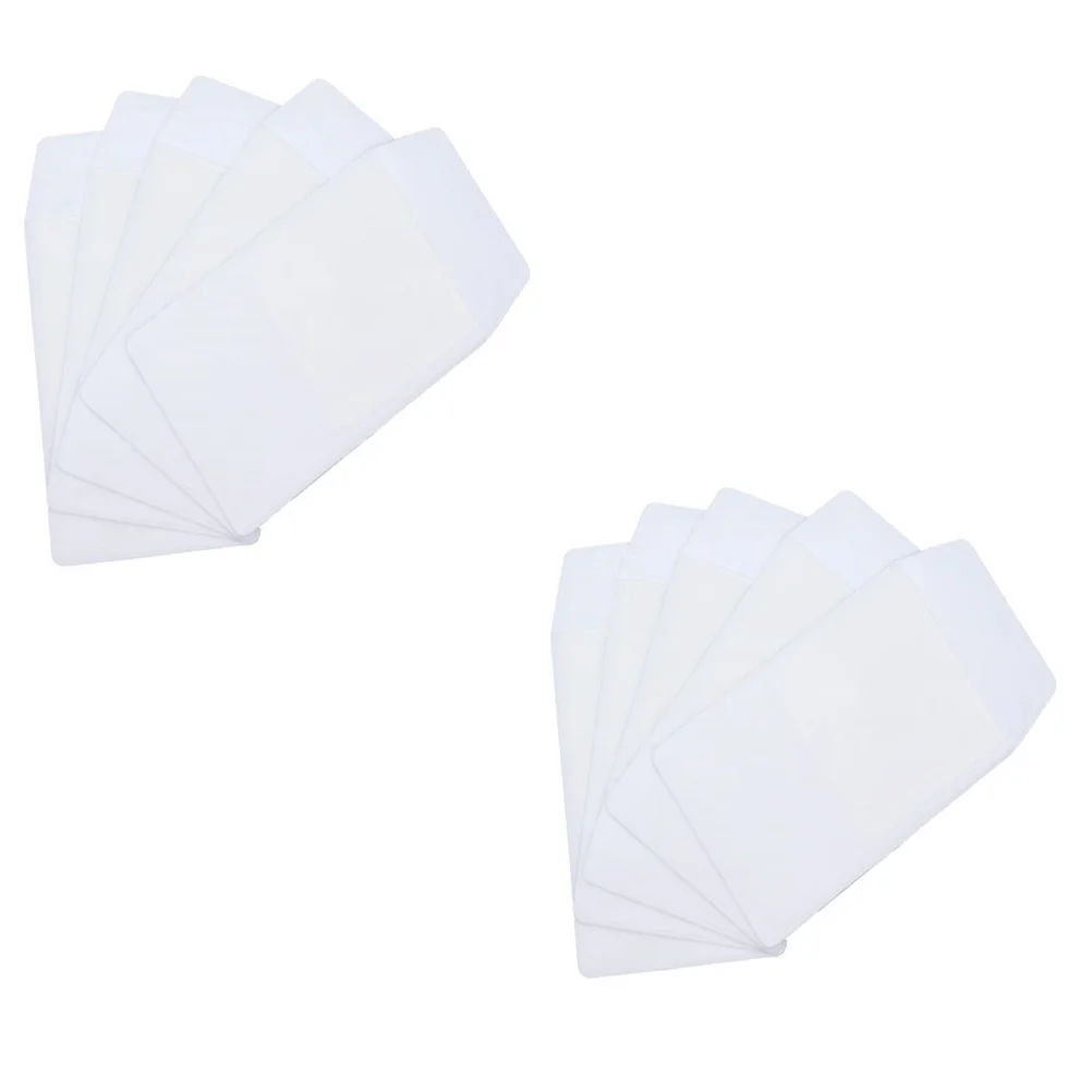10 pcs Transparent Leak-Proof Pen Pouch For Doctor Nurse Office Use Pen Protector Pocket Bag Stationery Organizer