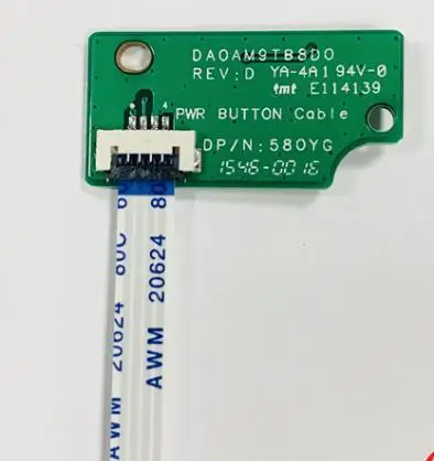 New Power Switch Button Board with Cable for DELL INSPIRON 15 7000 7557 7559 5577 5576 P57F 0GRN82 DA0AM9TB8D0