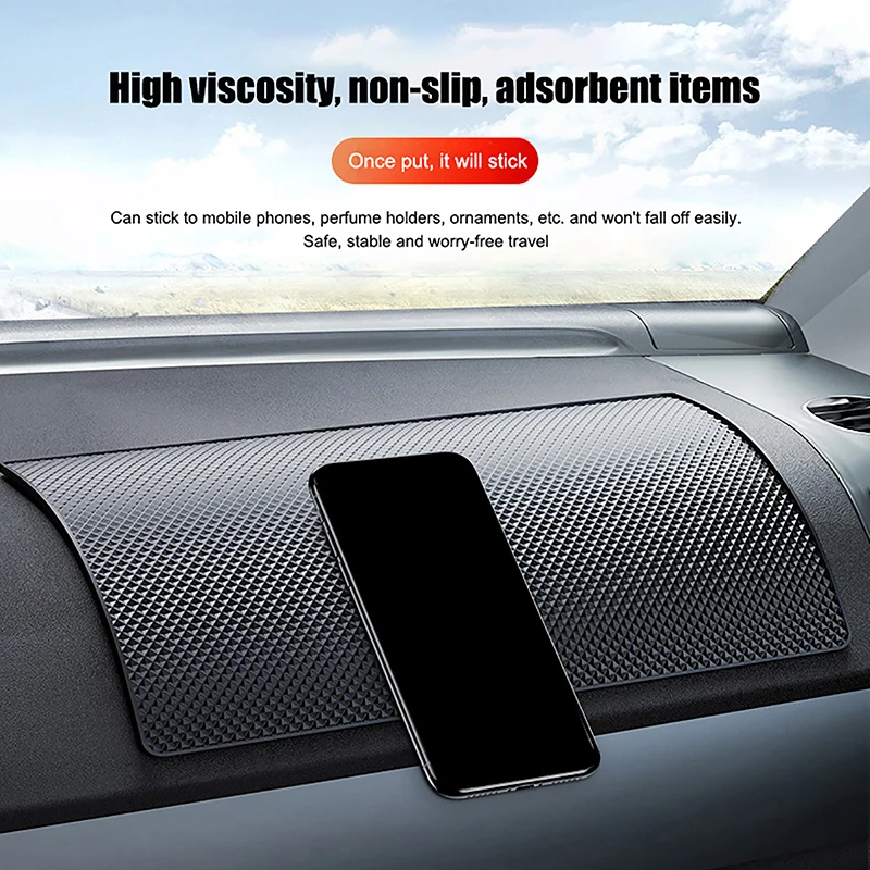 Auto Dashboard Plakkerig Anti-Slip Mat Auto Styling Interieur Auto Anti Slip Mat Hittebestendig Auto Dashboard Telefoon Zonnebril Houder