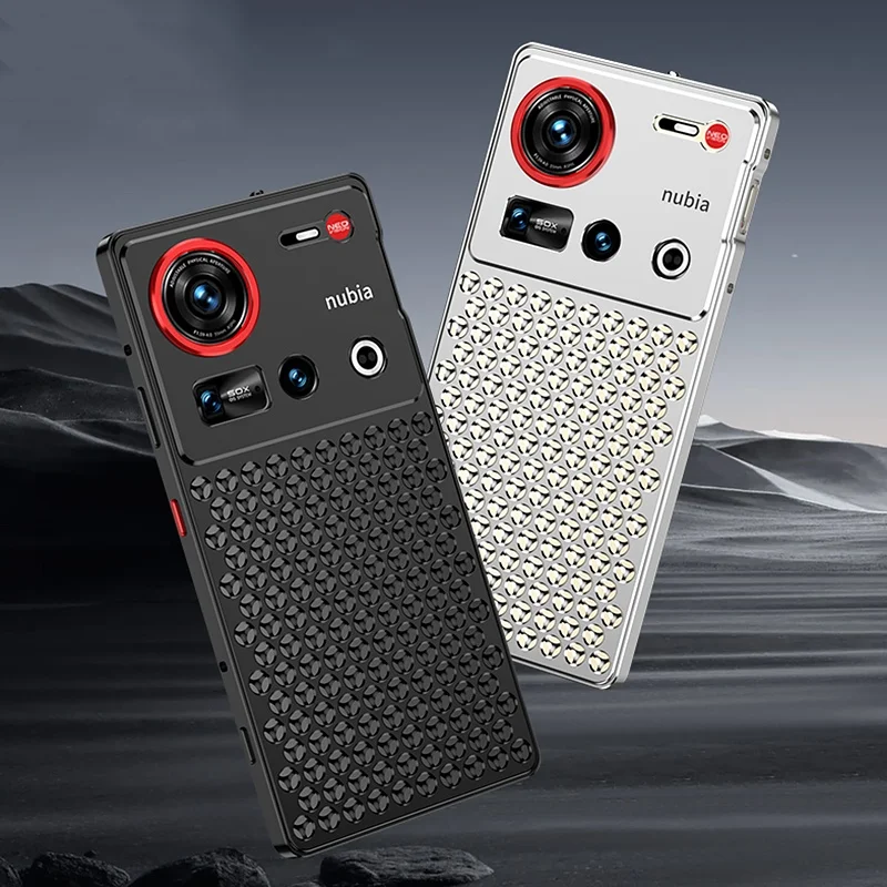 Luxury Aluminum Alloy Heat Dissipation Cooling Metal Cover For ZTE nubia Z70 Ultra , Z60 Ultra Leading , Red Magic 10 9 9s Pro +