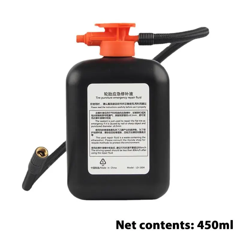 Tire Repair Sealant Automatic Inflation Quick Fixing Tire Sealant Professional Tire Repair Tool 450ml For Tubeless Tires Fit