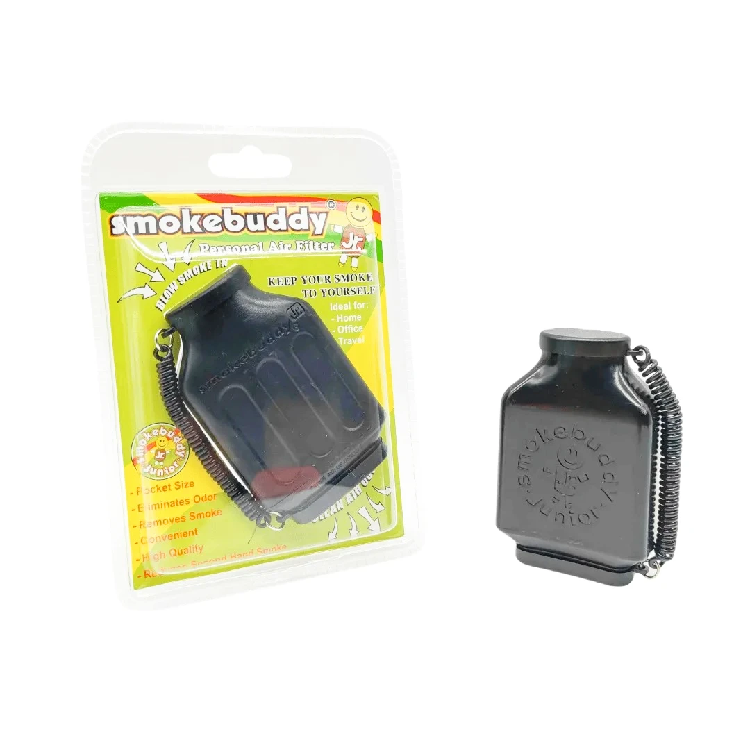 Smokebuddy Jr Black Personal Air Filter Smokebuddy Portable Secondhand Smoke Air Purifier with Smoke Trap Ashtray