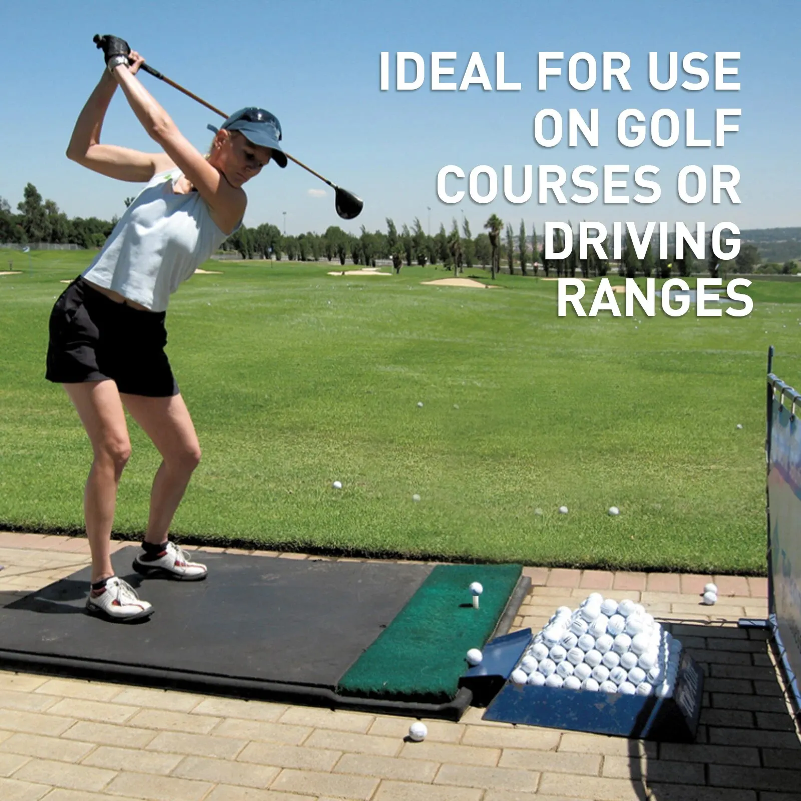 Golf Rubber Tees for Driving Range Mats Value 5 Pack, Mixed Size Durable for Practice Mat Top Holder Fit Indoor Outdoor