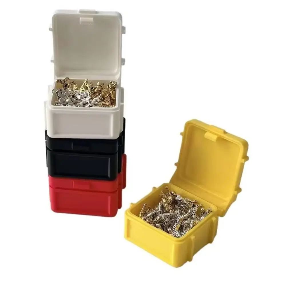 1Pcs Stackable Design Small Hardware Storage Box Sealed Bayonet Lid Compact Size Stackable Storage Box PET Material