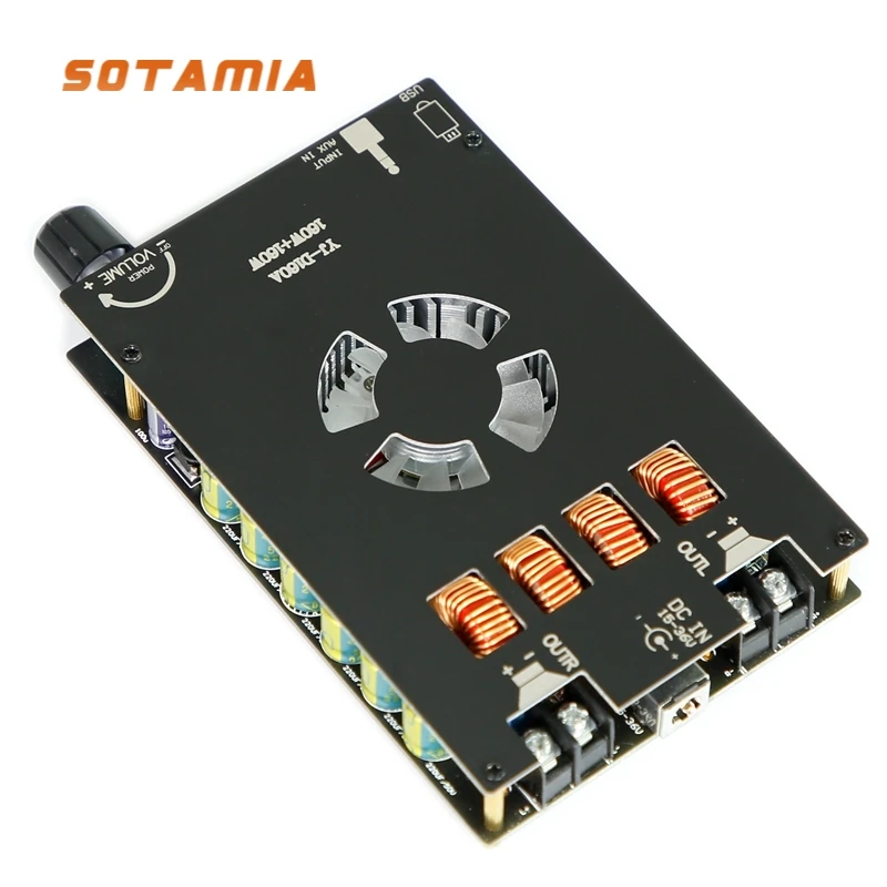 

SOTAMIA TDA7498E Hifi Digital Power Amplifier Bluetooth Audio AUX U Disk 160Wx2 Class D Stereo Music Amplifiers Amplificador