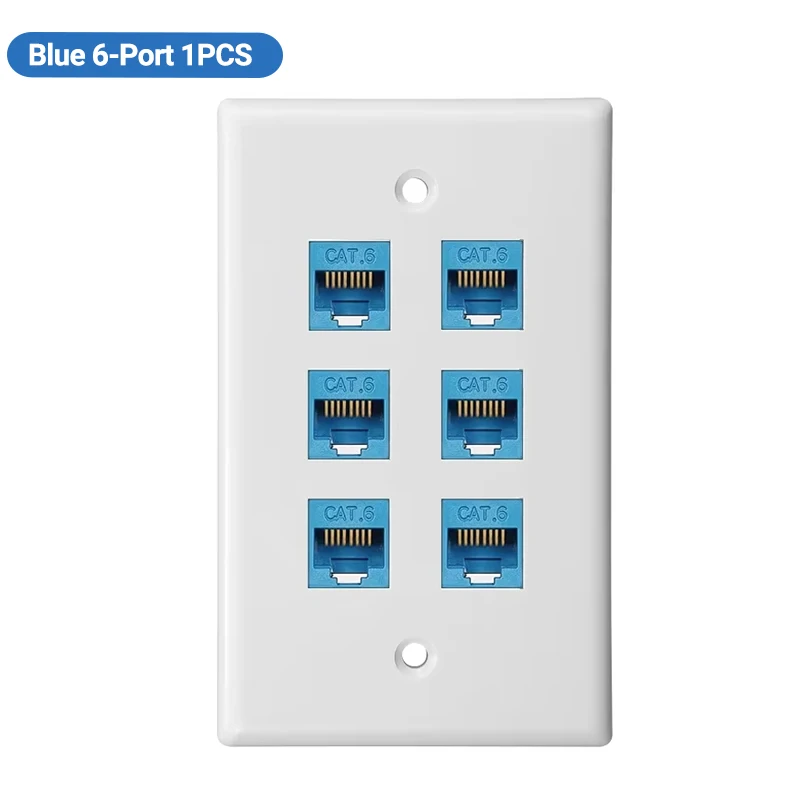 Variant: Blue 6-Port 1PCS