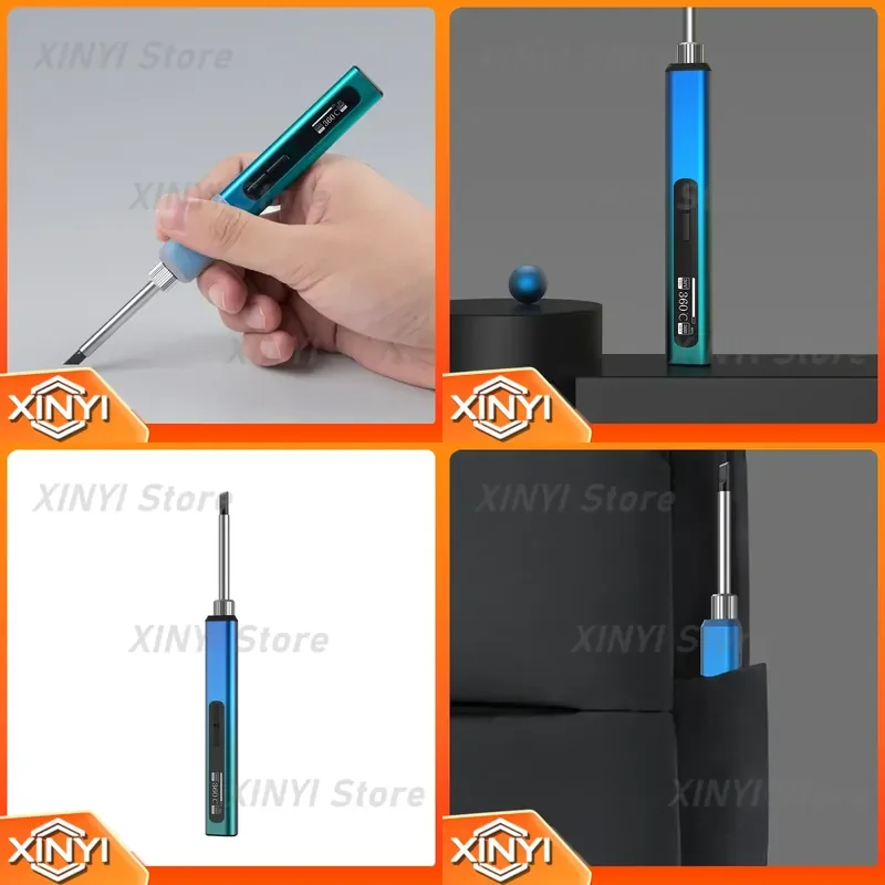 for RGS65 65W Intelligent Smart Type C Electric Soldering Iron Pencil Aluminium Alloy Body OLED Display Temperature