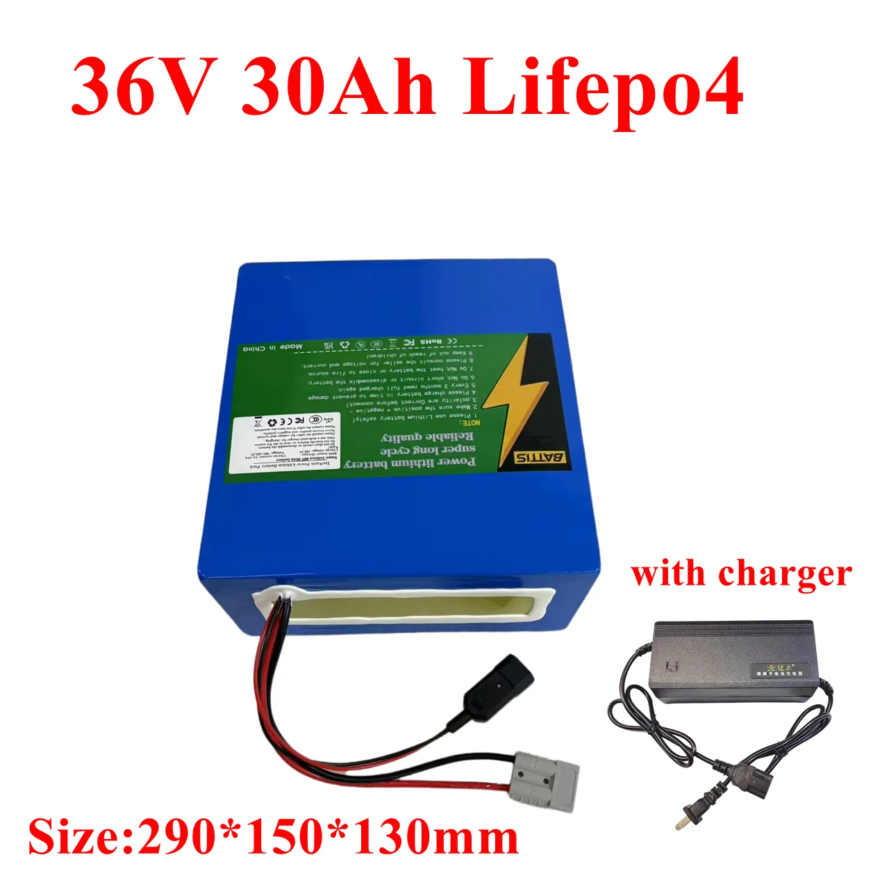 

36v 25ah 30ah lifepo4 lithium battery pack with BMS Deep cycle, long life for 500W 1000W Véhicules électriques et scooters