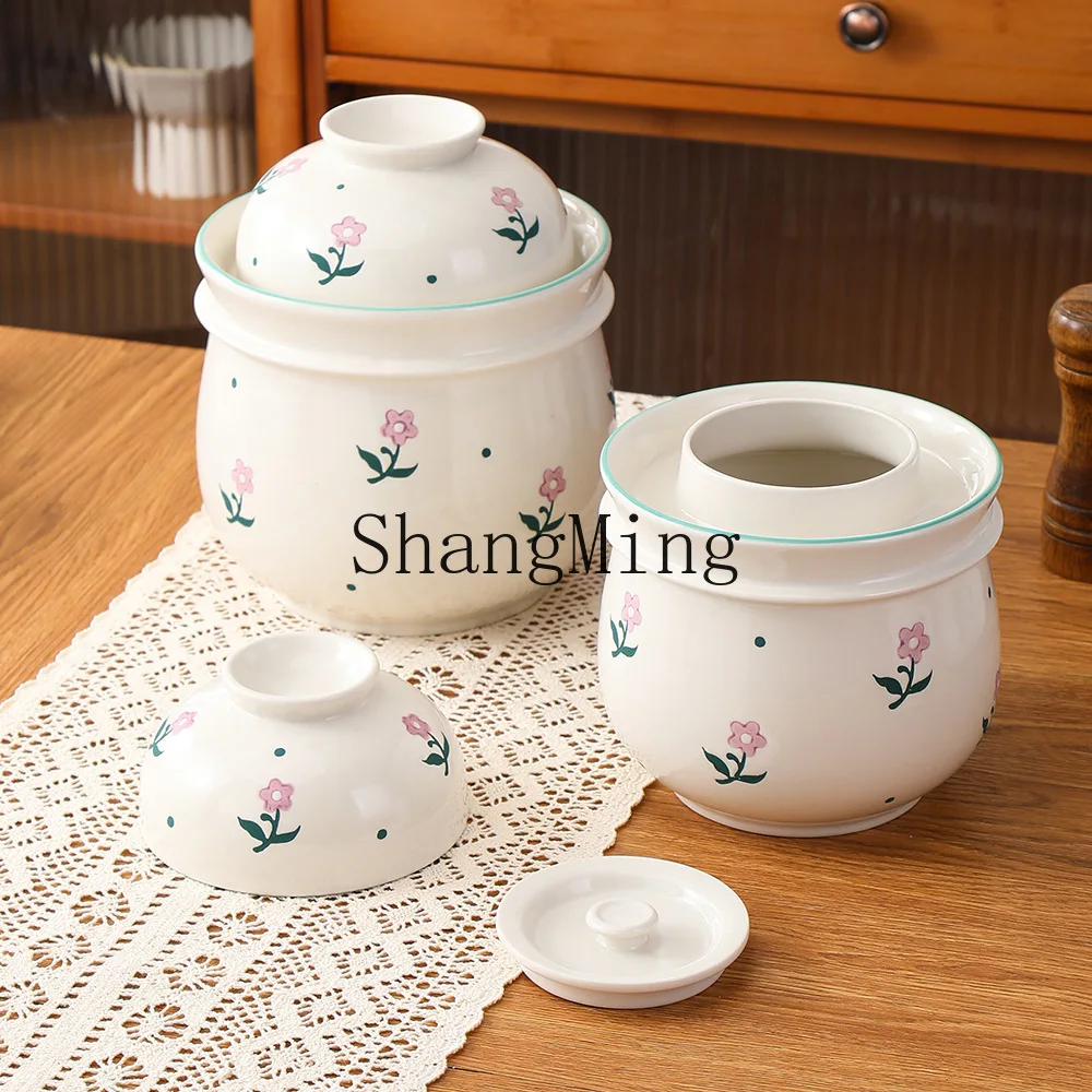 

CL underglaze hand-painted ceramic sparkling wine bottle 4-3kg storage tank, storage jar, grain pickle jar, pickle jar