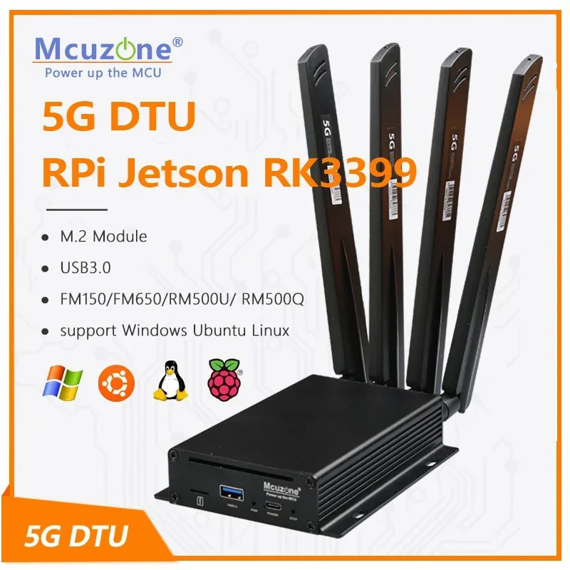 

(model: MR5U3) 5G DTU RPi Jetson RK3399 RM500Q-GL FM150 RM500U-CN FM650-CN SSH Openwrt Ubuntu centos