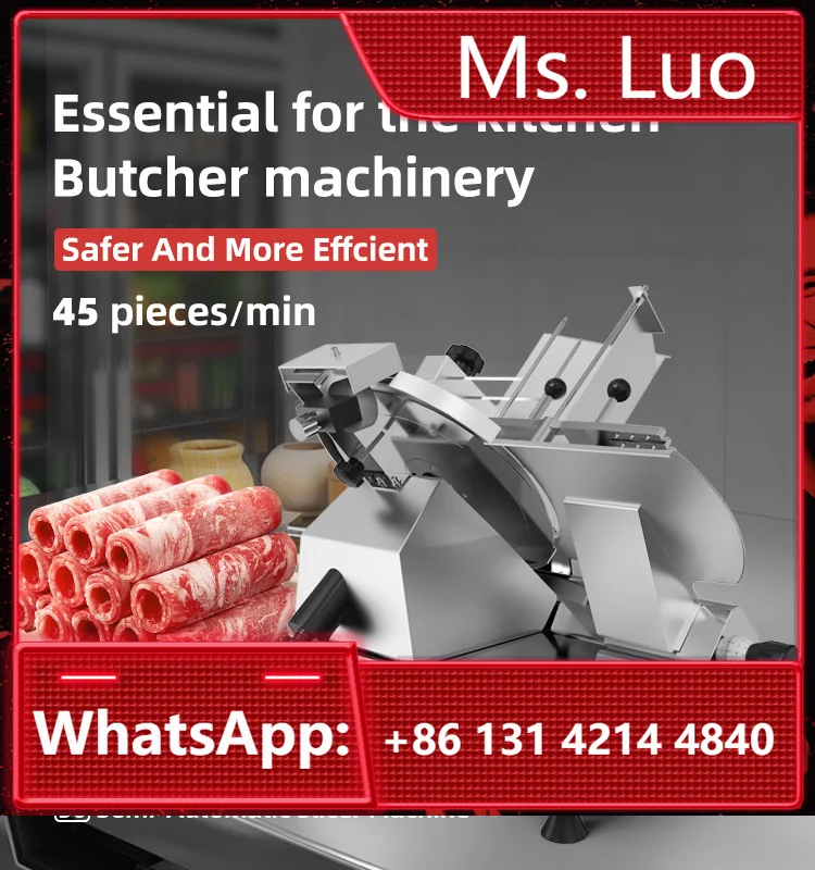 

Commercial Electric Meat Slices Machine Pork Roll Beef Roll Lamb Roll Meat Slice Stainless Steel Slicing Machine for Meat