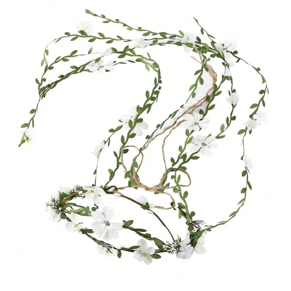 Crowns Wands For Wedding,Headband Hair Wreath Accessory Wedding Veil Flower Crown For Women Headpiece Floral Crown For Women Wi