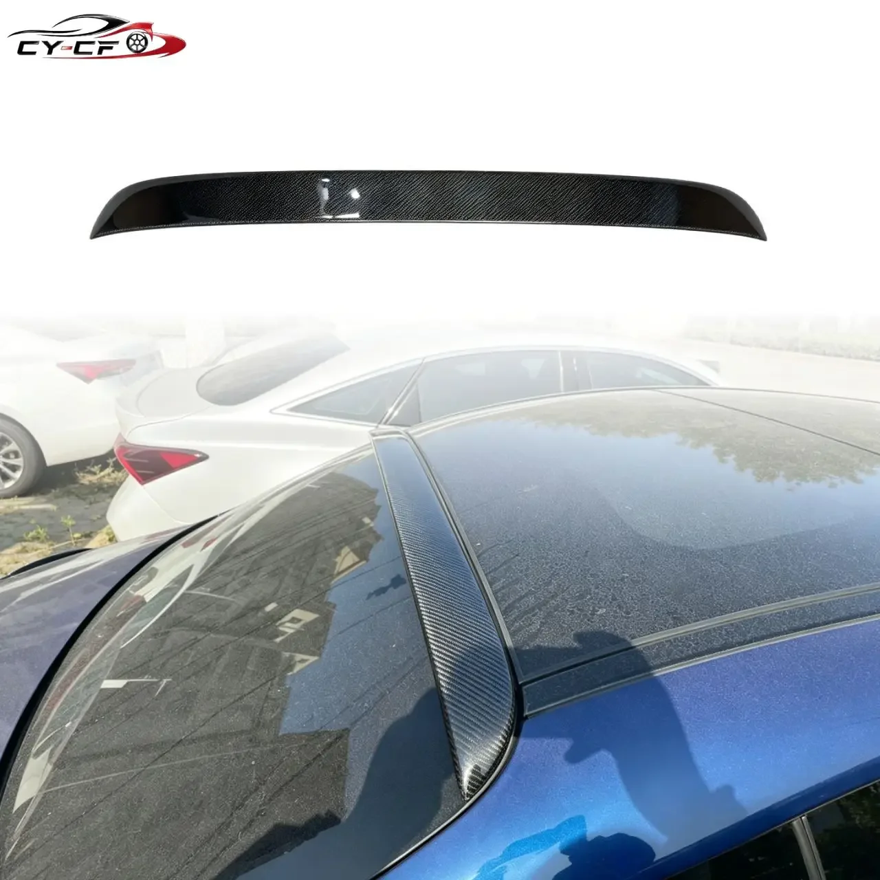 Real Carbon Fiber Roof Spoiler Rear Window Top Wing For Mercedes Benz C Class W204 W205 W206 C200 C260 C300 C63 AMG