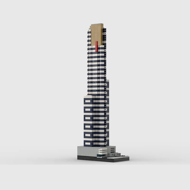 City Street View Model MOC Building Bricks Super High-Rise Tower Modular Technology Children Holiday Gifts Assemble Toys Suit