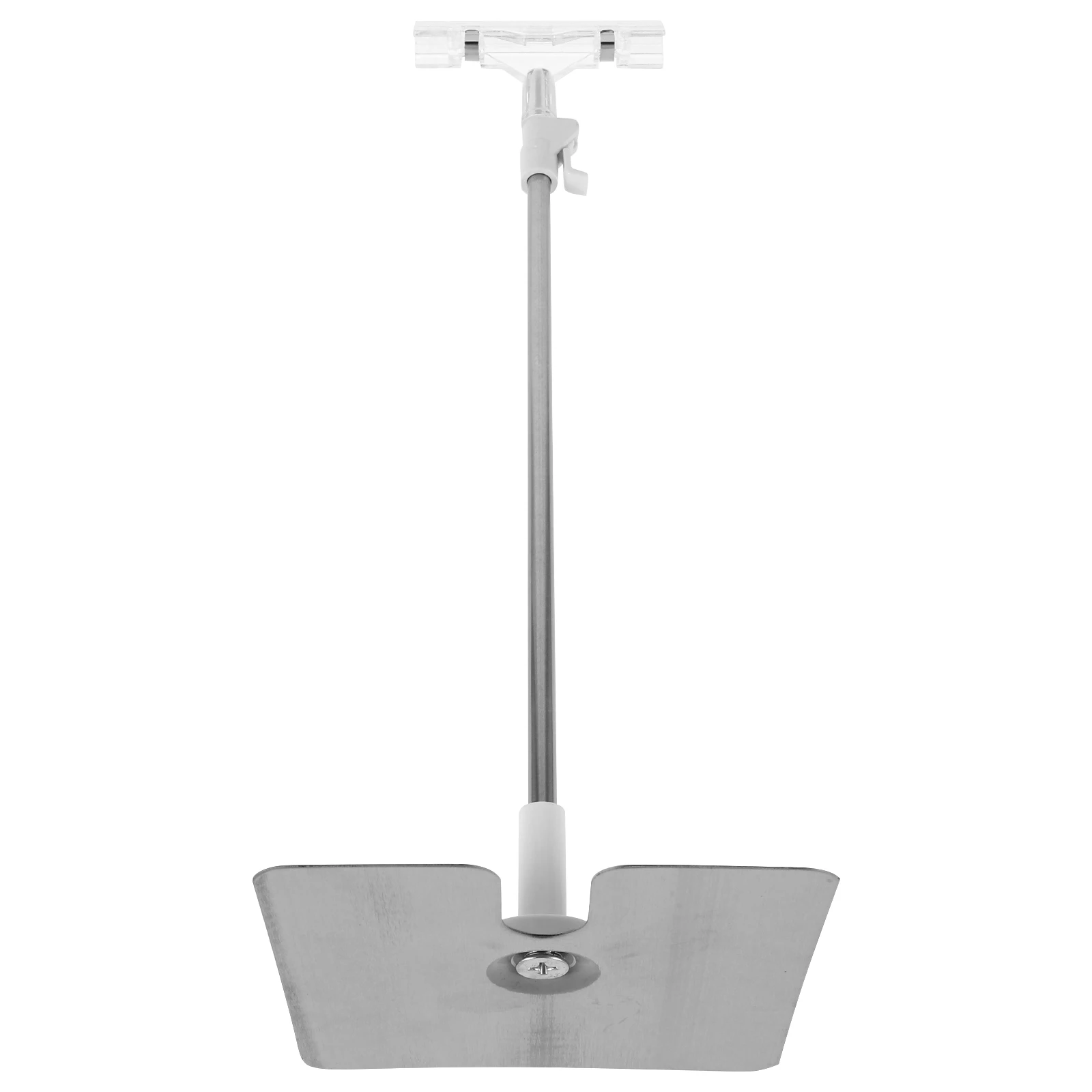 

Stainless Steel Advertising Rack Poster Holder Display Clip Adjustable Height Fashionable Appearance Stable Base