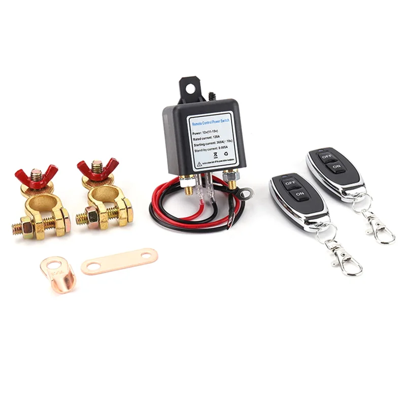 

Leading-Remote Control Cut Off Switch 12V 120A Battery Leakage Protection Relay Disconnect Switch For Caravan SUV Truck Battery