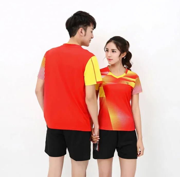 Badminton Jersey Shirt Couples Unisex Shirts Table Tennis Jersey M-4XL Breathable Quick Dry man/Women Badminton T-shirt Shorts