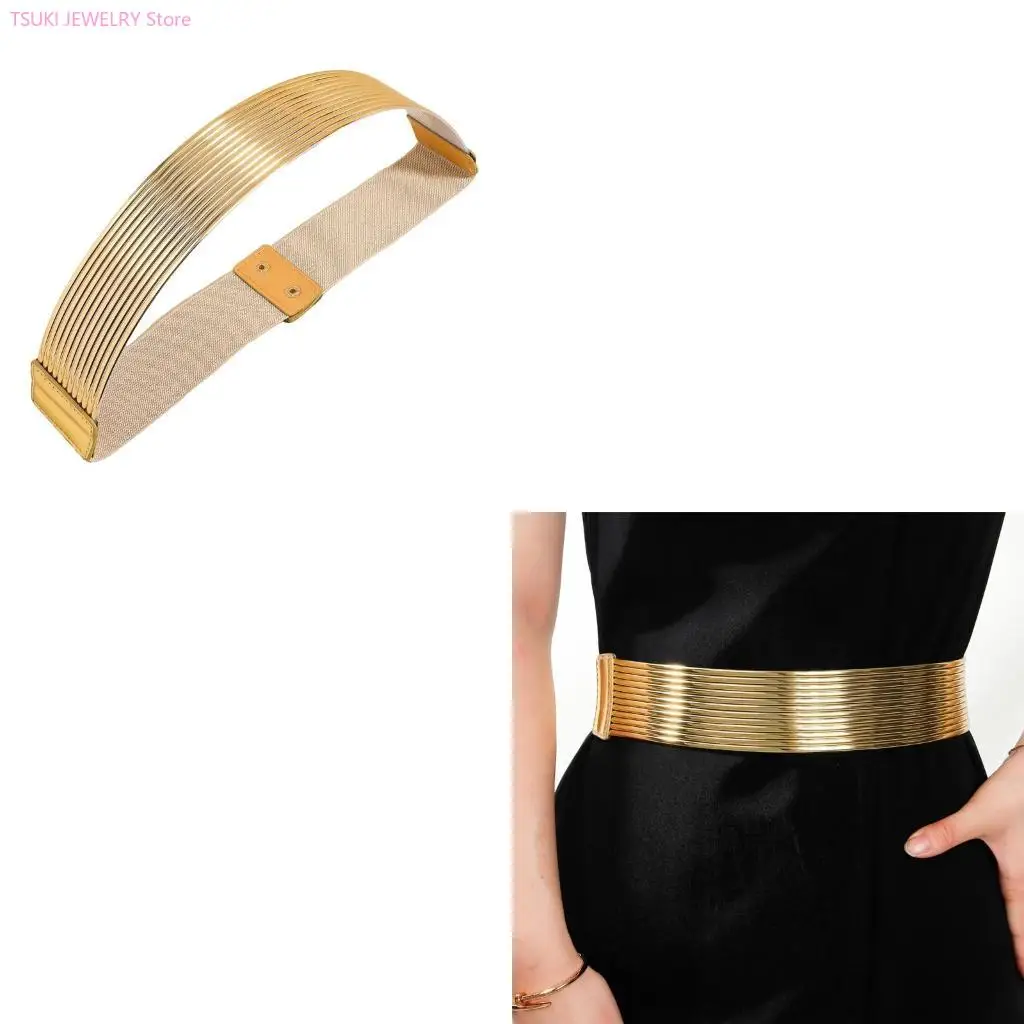 

62KE Elegant Dress Belt Party Accessory Wedding Belt Women Trendy Flaring Waistband