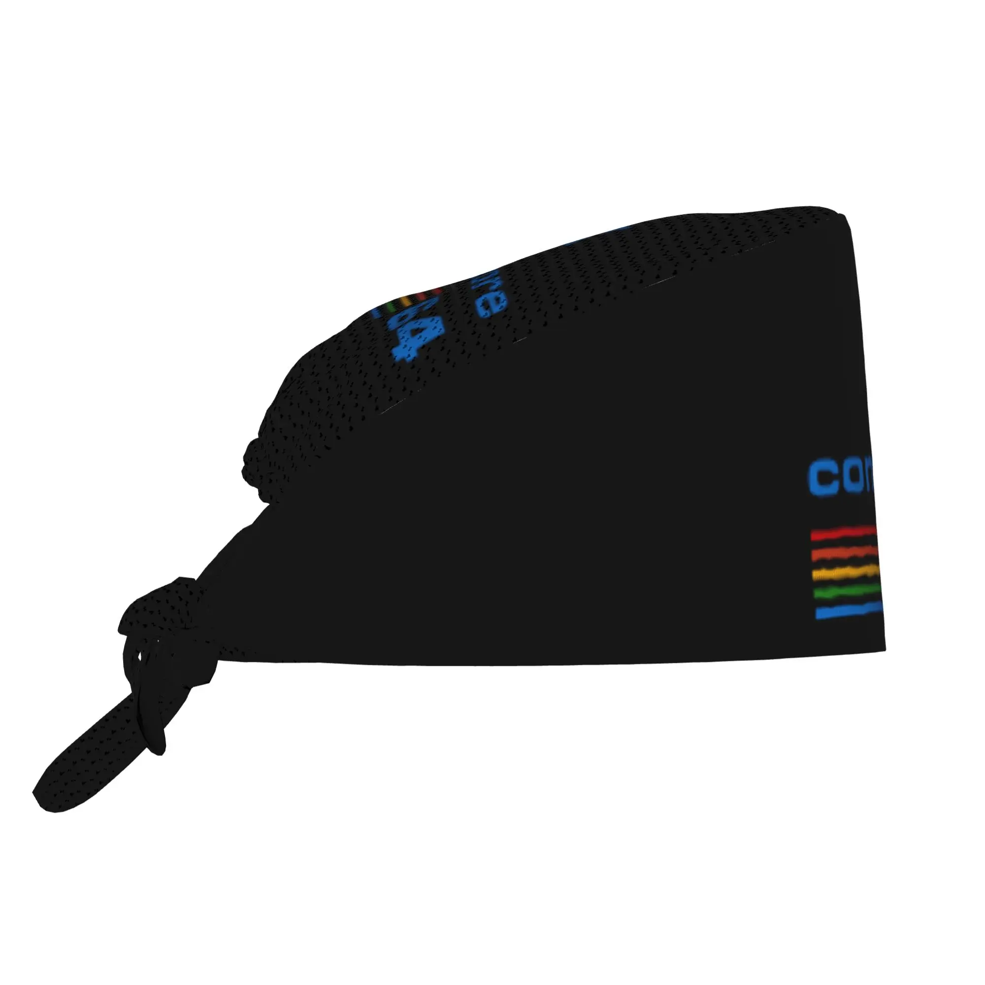 Commodore 64 C64 Sid Amiga Retro 8 Bit Breathable Nursing Work Cap Nursing Hair Hats Geek Nerd Work Scrubs Hat Hospital Pharmacy