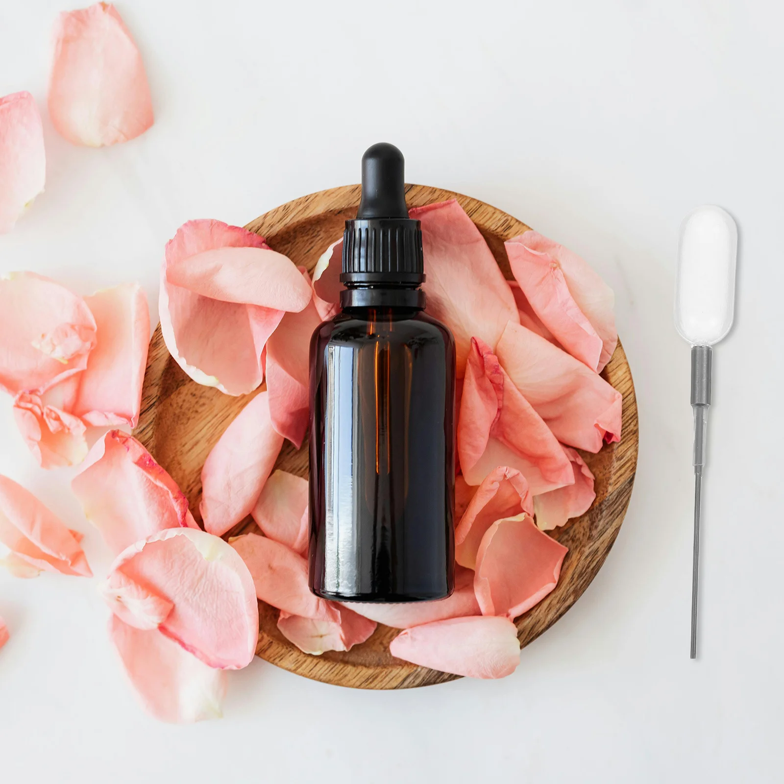 

4Pcs Dropper Pipettes Clear Type Precise Control Liquid Transfer Tools for Essential Oil Perfume Crafting Lab Use