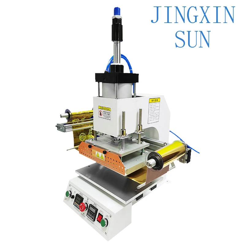 A4 20X30cm Semi-automatic Pneumatic  Professional Golden Leather logo Embossed Foil Hot Stamping Machine