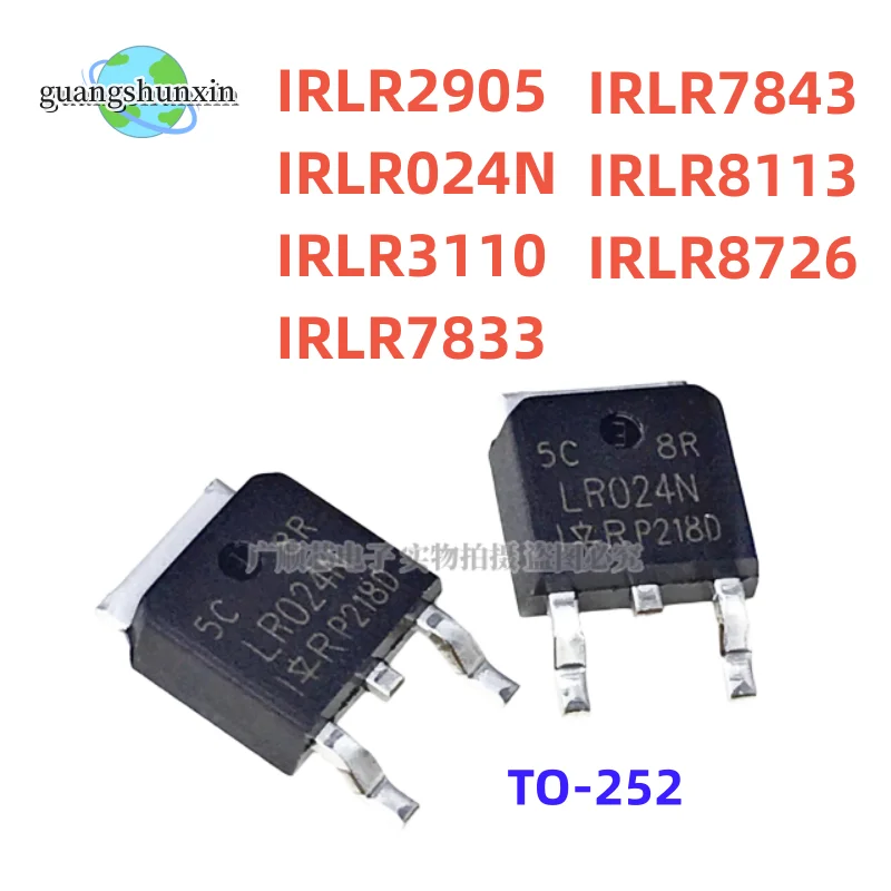 10PCS IRLR2905 TO-252 LR2905 IRLR024N LR024N LR8726 IRLR3110 IRLR3110Z IRLR7833 LR7833 IRLR7843 LR7843 IRLR8113 LR8113 IRLR8726