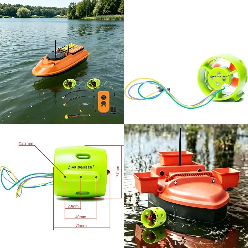 Factory-direct Powerful U1 Green Underwater Thruster for RC Fishing Boat Mini Propeller for Ship Model Pull Net Boat Fish