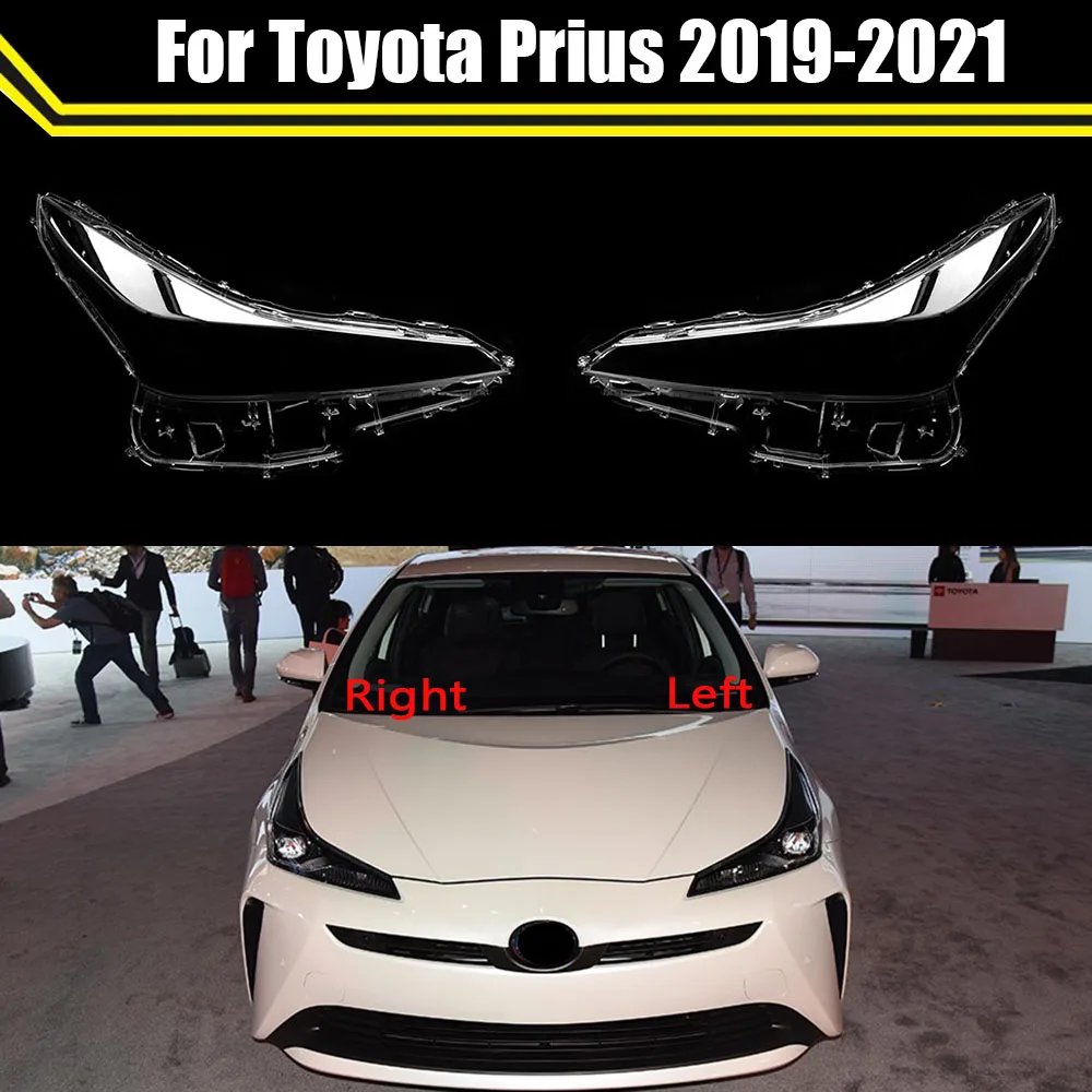 Auto Head Lamp Light Case For Toyota Prius 2019 2020 2021 Car Front Headlight Lens Cover Lampshade Lampcover Caps Headlamp Shell