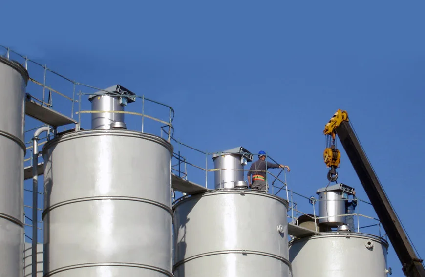 Industrial Bag Air Pulse Spraying Cement Silo Top Dust Collector for Concrete Mixing Plant