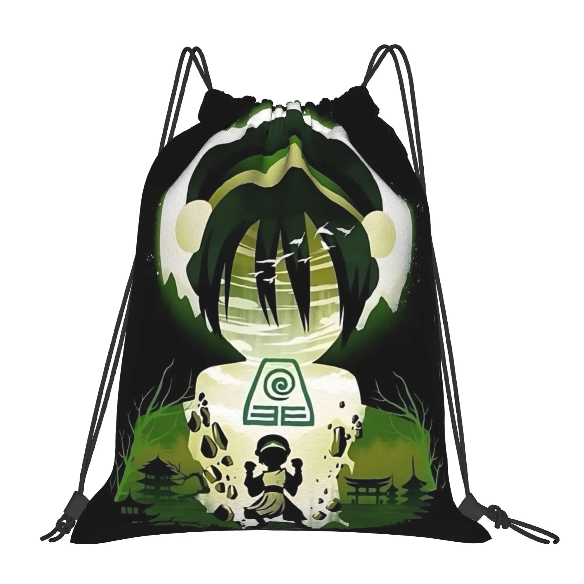 1 pc Toph’s Ability Avatar The Last Airbender Drawstring Bags Gym Storage Backpack School Shoe Bag