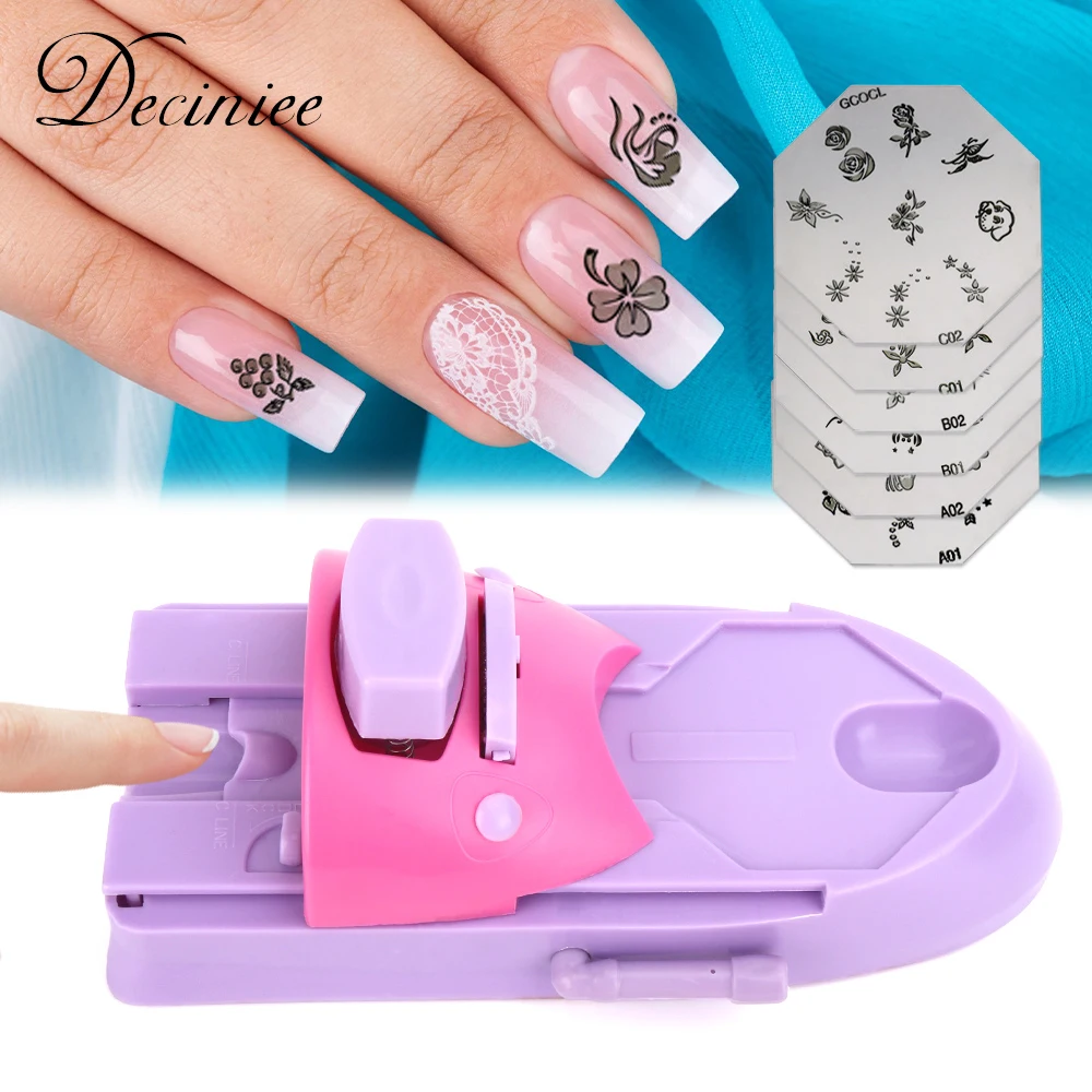 Nail Art Pattern Printer DIY Stamper Manicure Printing Machine Printers Set Nail Art Stamping Drawing Printing Nail Art Printer