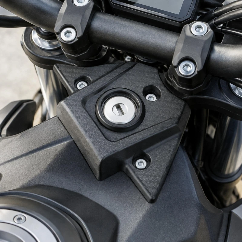 Center Console  Trim Cover for IN10 Electric Dirt Bike, Textured Black  Replacement Panel with Mounting Openings