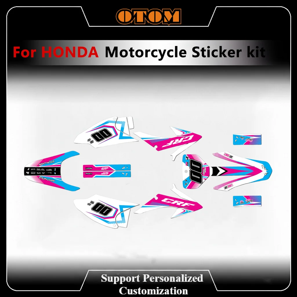 

For Honda CRF150 CRF230 CRF230F 2008 2009 2010 2011 2012 2013 2014 Motorcycle Graphics Background Decal Stickers Custom