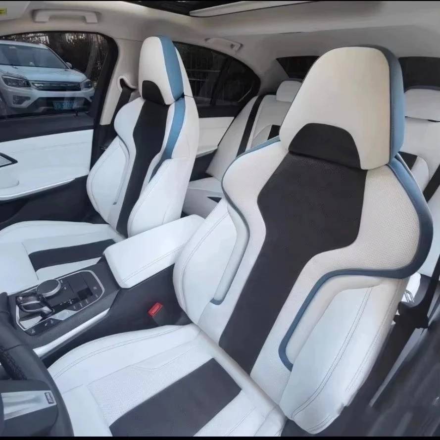 G80 M3 Sports Style Seats Modified Car Seats Driver Passenger M Power Seat Covers for F30 G30 G80 3 Series