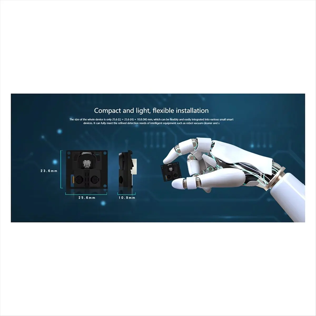 A72Z GS2 Solid-State Line Lidar Ranging Sensor Laser Radar Module 28Hz 300M 100° Scanning Sweeper Obstacle Avoidance