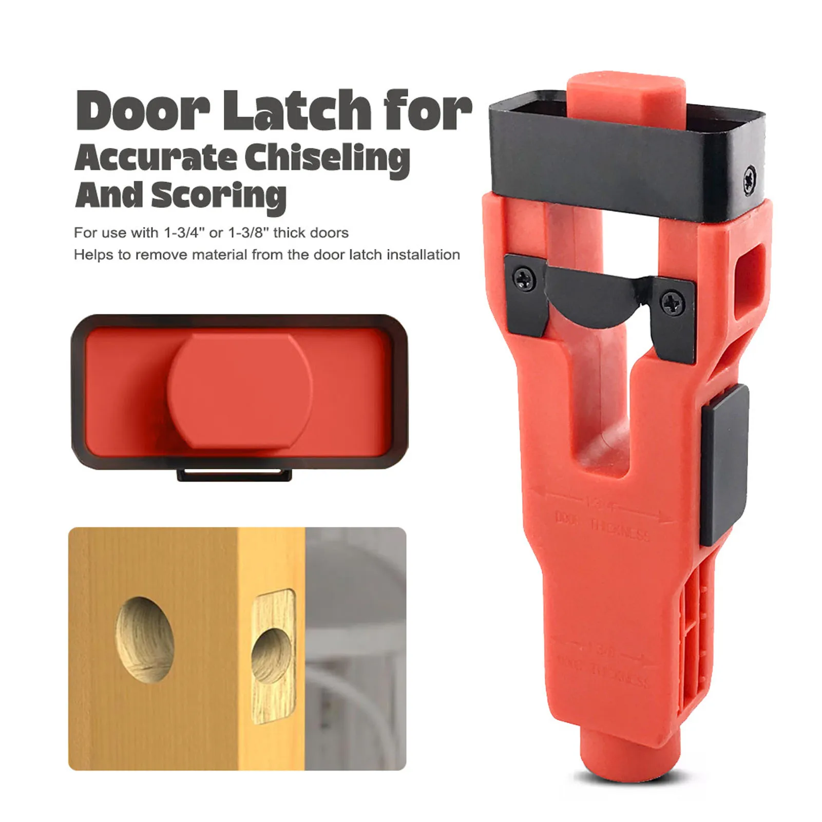 

Door Mortise Tool Remove Material to Install Door for 1 3/4in 1 3/8in Thickness Door Orange Door Mortiser