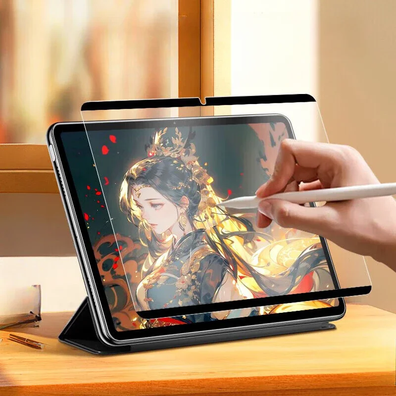 Magnetic Screen Protector Soft Film Matte Painting for Samsung Galaxy Tab S10 Plus Tab S10Ultra S10+ Reuse Removable